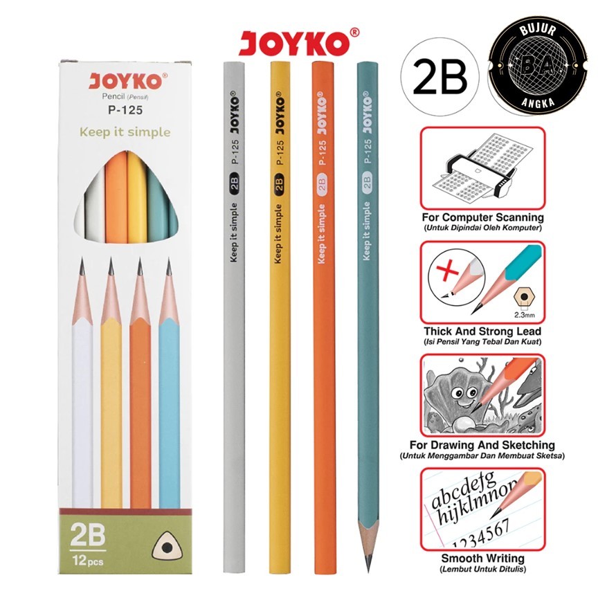 

(ECERAN) PENCIL PENSIL JOYKO 2B P-125