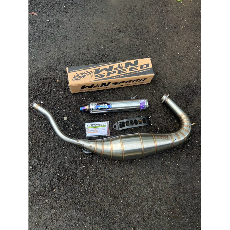 KNALPOT RACING NINJA R RR SS ORIGINAL WIN SPEED KOBRA MEDIUM STANLIS CACING