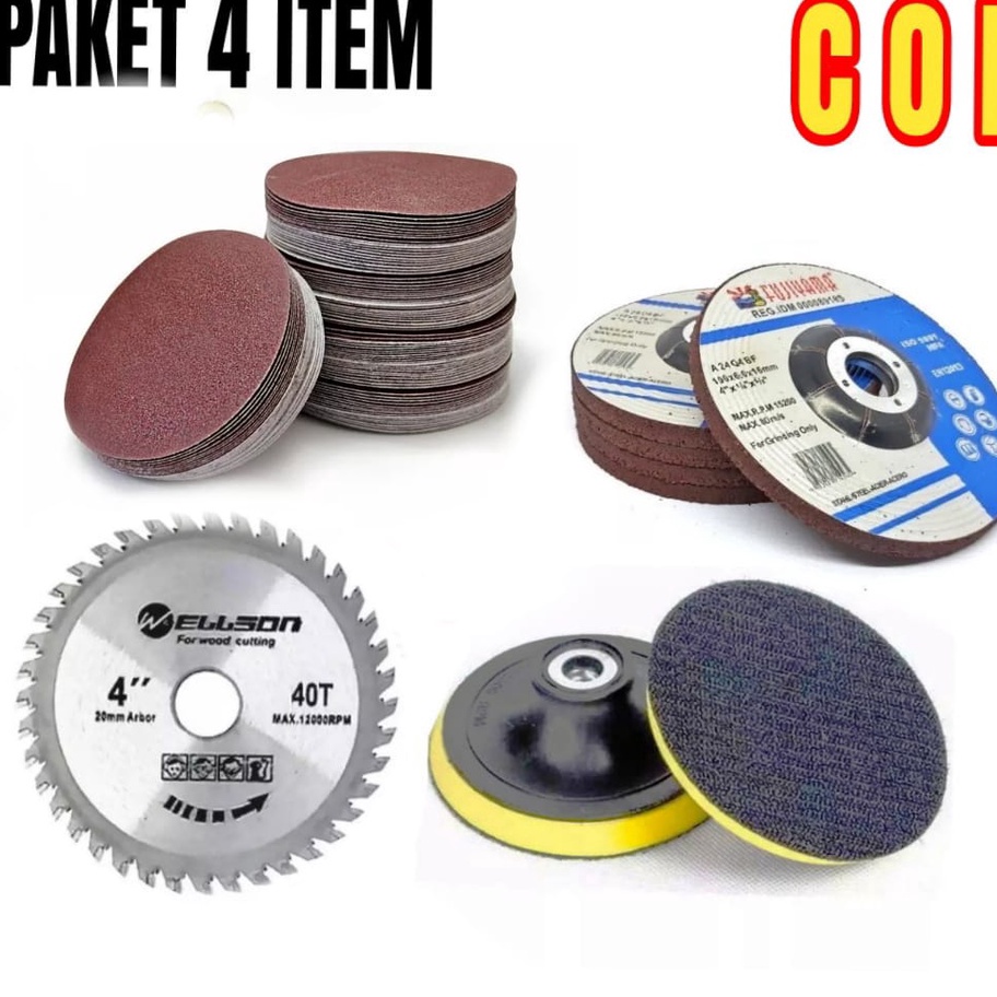 

KP8 SPT Mata Potong Besi dan Mata Poles Besi Gerinda 4 inch ASIA BAUT