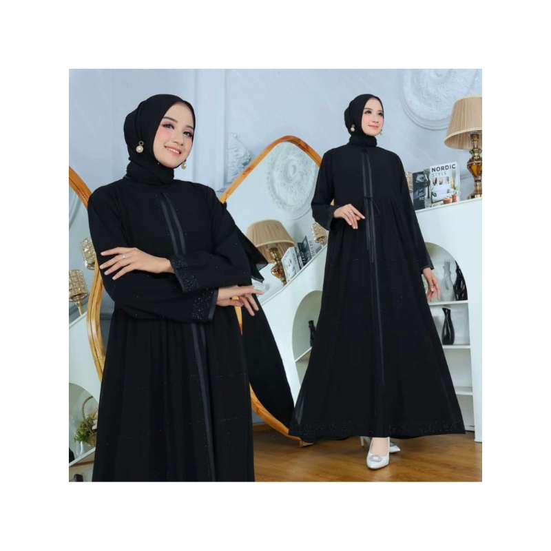 ABAYA ASSYIFA GAMIS ABAYA TURKEY LAILA BAHAN WOLFIS CERUTI EXCLUSIVE FASHION MUSLIMAH TERBARU DAN KE