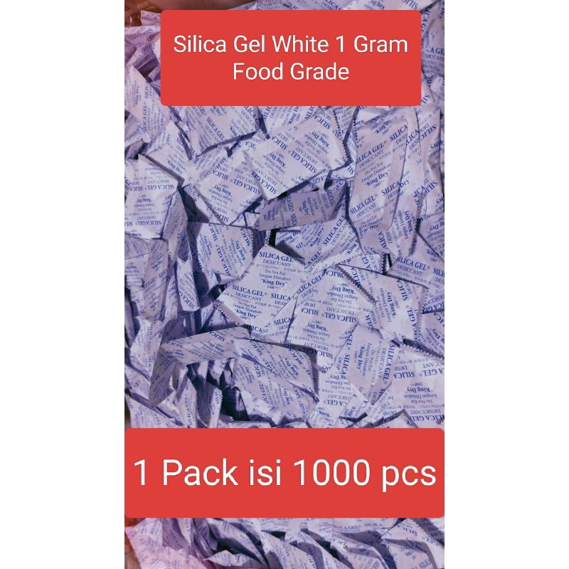 Silica Gel White 1 gram Food grade Silica Makanan White 1 Gram