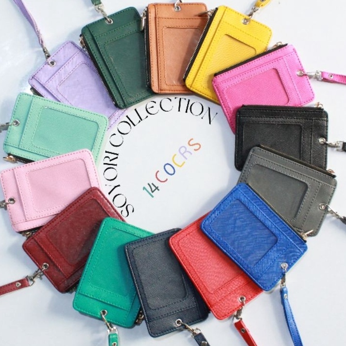 

Istimewa id card holder nametag ZIPPER warna warni SID3