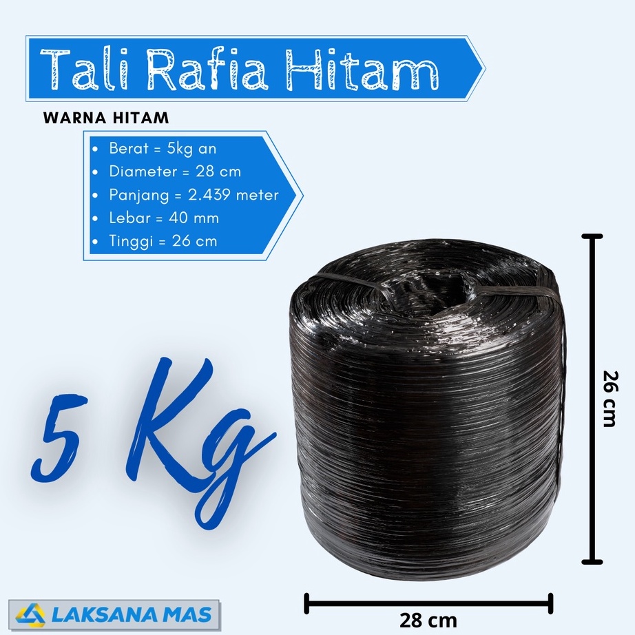 

Bonus Tali Rafia Plastik Roll Laksanamas Warna Hitam Pekat Ukuran 5kg an di JakaBogorDepokTangerangBekasi