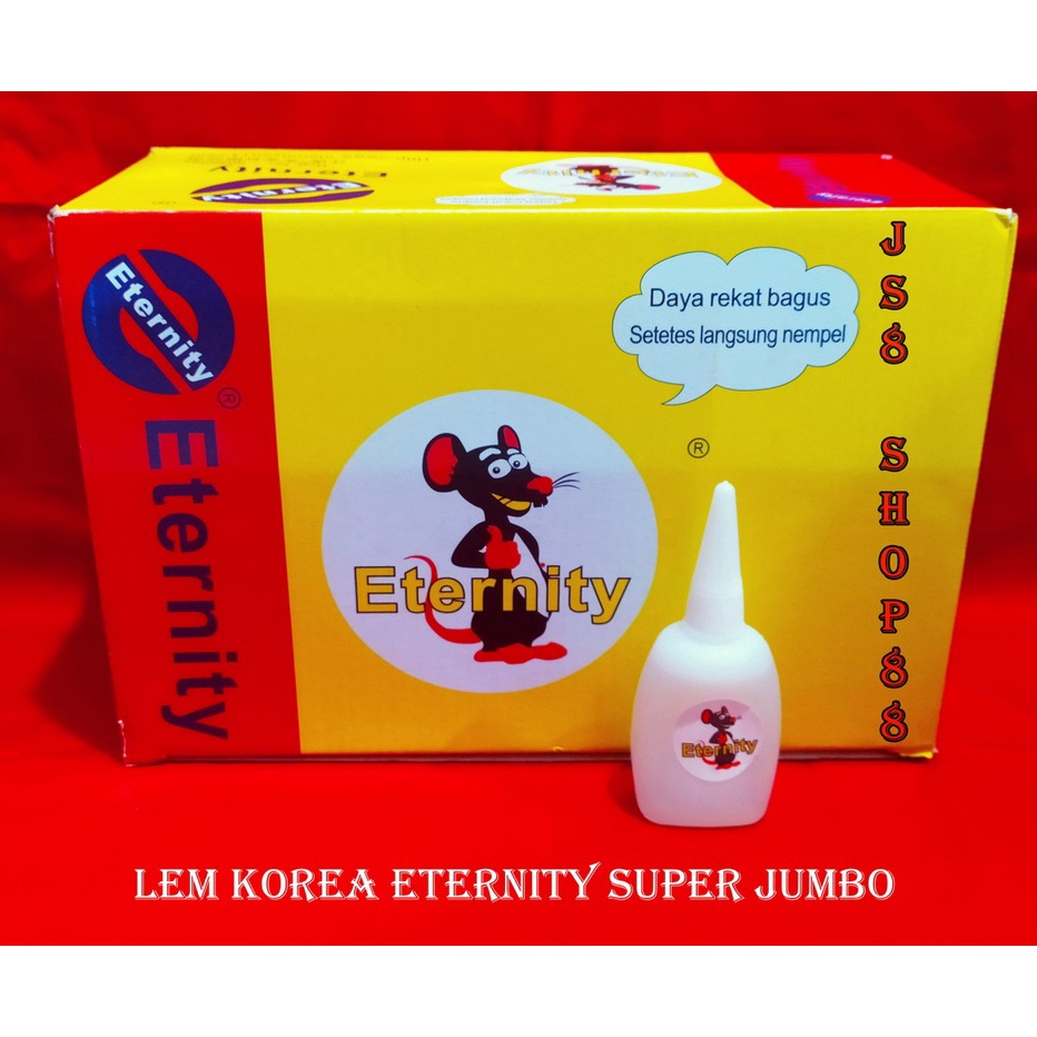 

Terbaik ISI 24 PCS PAS 1 KILO LEM ETERNITY JUMBO GAMBAR TIKUS DUS BOX LEM KOREA ASLI Bagus Cepat Kering Isi Jumbo