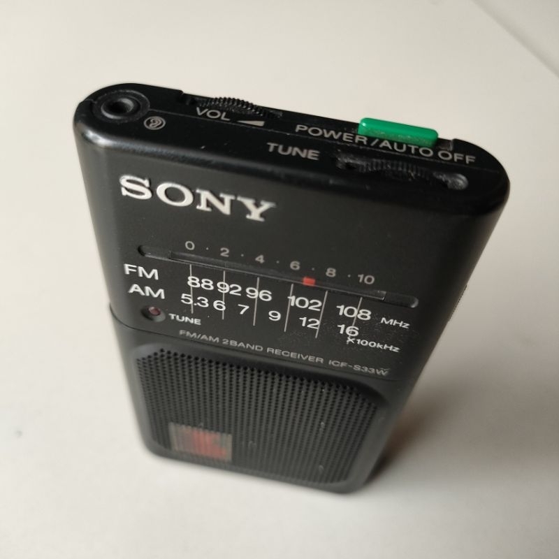 Radio Sony ICF S30W radio saku radio pocket