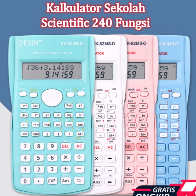 

Flash Sale Gratis Ongkir S5977 Kalkulator Scientific Kalkulator Ilmiah 24 Fungsi Kalkulator SinCosTan