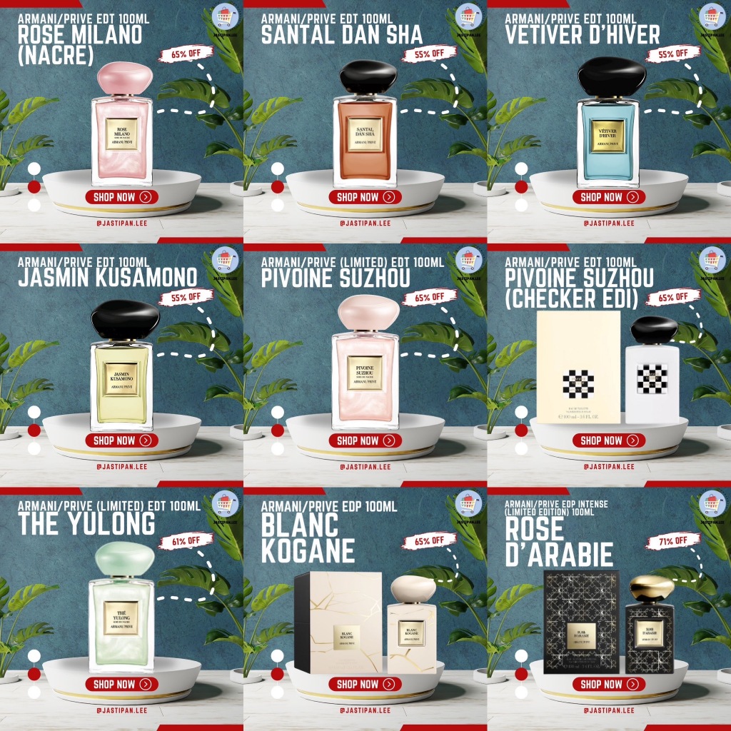 PO PERFUME ALL BRAND - Giorgio Armani Si, Acqua Di Gio, My Way, Prive, Emporio Armani / Dior Sauvage