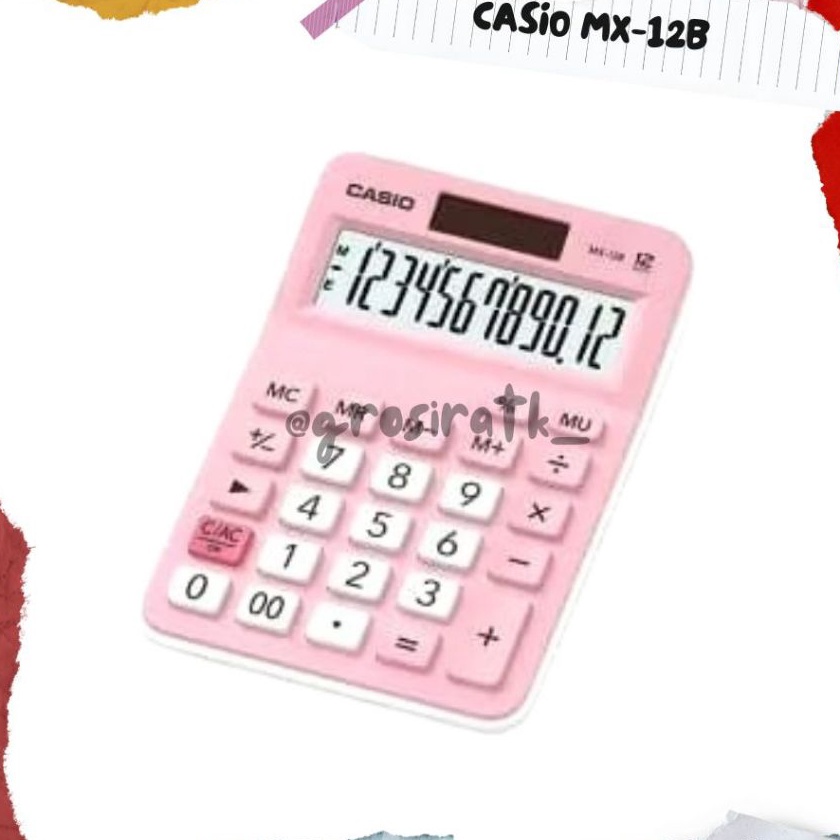 

KP8 CASIO MX12B Kalkulator Dagang Kalkulator Warna Kalkulator 12 dit Orinal Kalkulator Casio