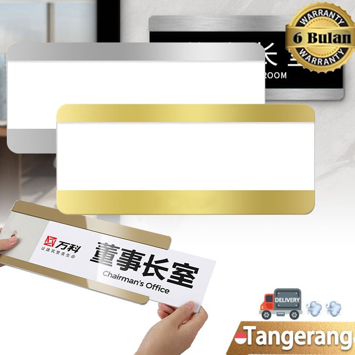 

FG2 Papan Nama Ruangan Sliding Papan Nama Akrilik Sliding Stainless Name Plate Holder Costum Tulisan