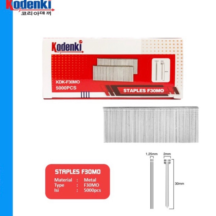 

KP8 Kodenki isi Paku tembak F3 Refil air nailer staples fsh nail isi Steples F 3