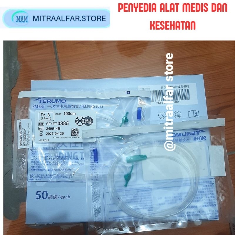 NGT Feeding Tube Fr 8 100cm Terumo