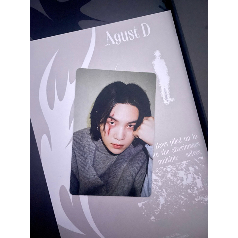 PHOTOCARD SUGA SCAR DDAY YOONGI