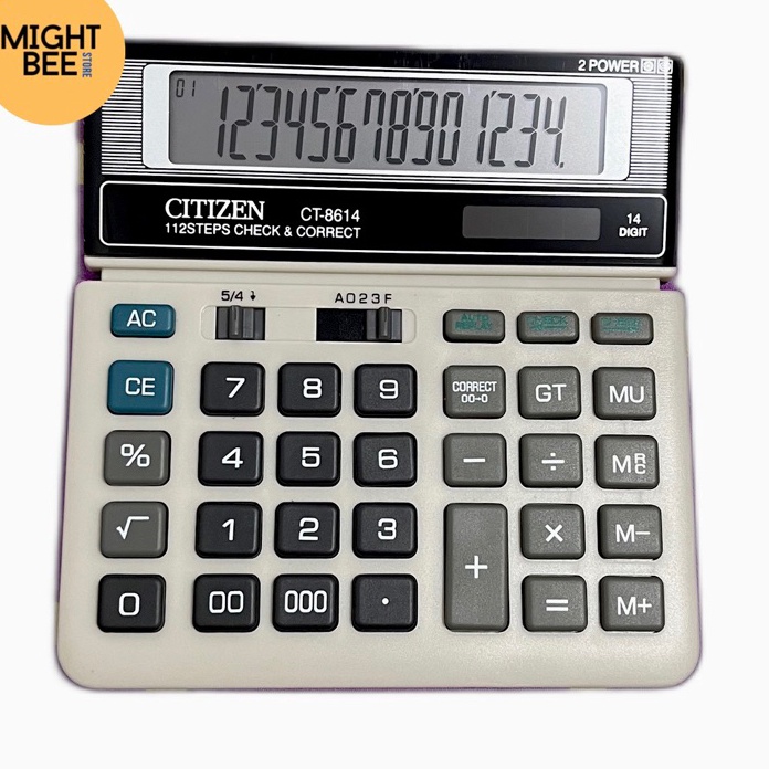 

Promo Kalkulator Citizen CT 8614 Kalkulator Dagang Kantor Kalkulator 14 Dit