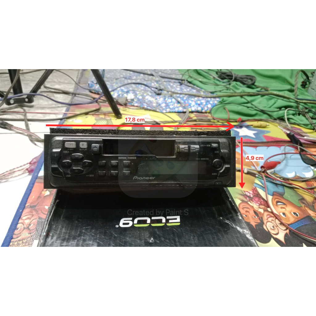 RADIO KASET BEKAS JADUL. TAPE MOBIL JADUL. PIONEER KEH-3077ZY. KONDISI BEKAS NORMAL.