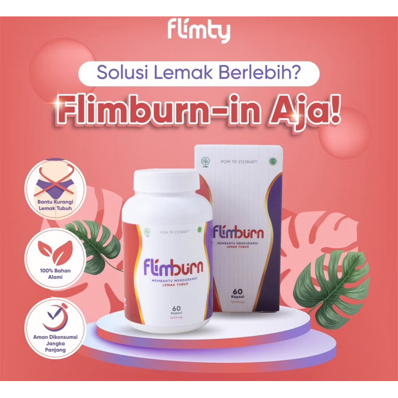 

FLIMBURN 1 BOX ISI 60 CAPSUL BPOM HALAL PEMBAKAR LEMAK FAT BURNER AND BOOST OBAT DIET BURN FLIMBURN