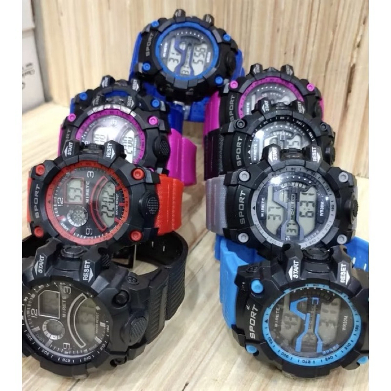 Jam Tangan Anak Sport Digital LED Jam Tangan Sport Bulat Pria Dan Wanita Fashion