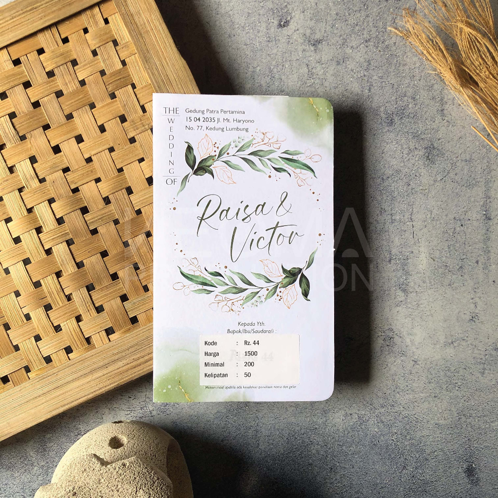 

Undangan Nikah Rz 44 Murah Simpel Modern