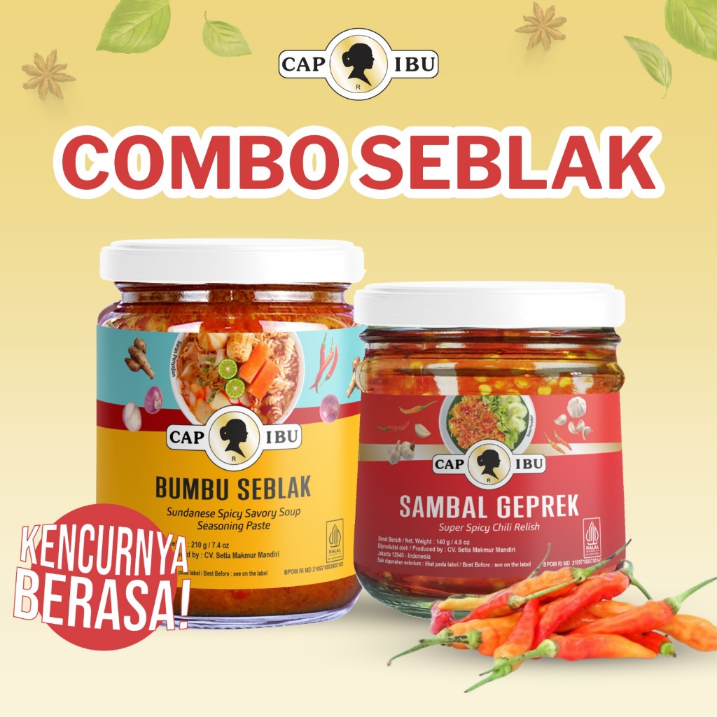 

COMBO SEBLAK CAP IBU Bumbu Seblak dan Sambal Geprek