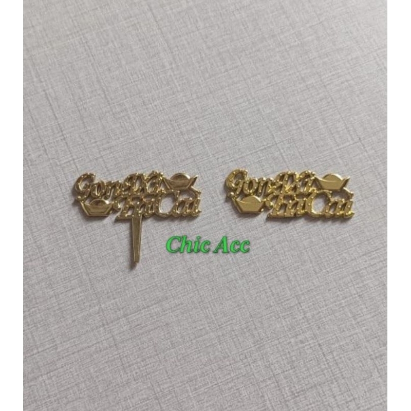 Topper tulisan gong xi fa cai 5 cm