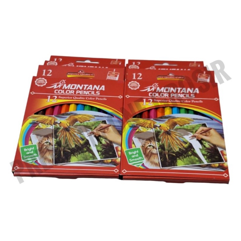 

KODE K26E 1 Gross Color Pencils MONTANA Pendek TH3512 Isi 12 SetPensil KayuPensil Gambar warna
