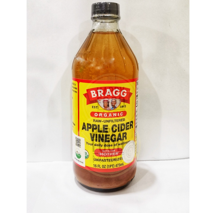 

[BPOM RI] BRAGG ORGANIC APPLE CIDER VINEGAR WITH THE MOTHER 473 ML/SARI CUKA APEL IMPORT