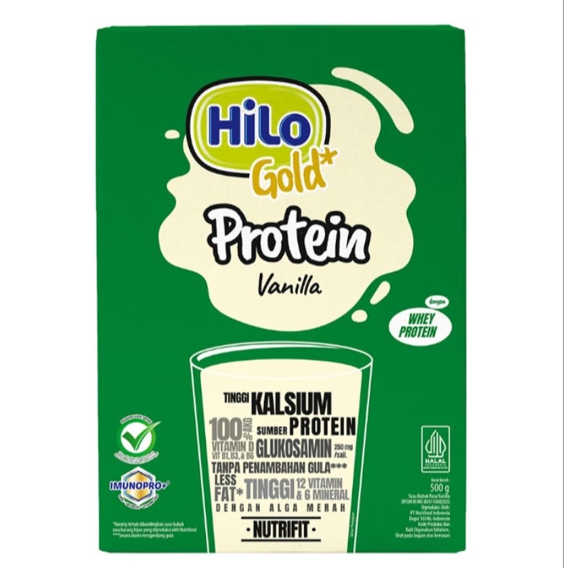 

HiLo Gold Vanilla Susu Tinggi Kalsium 500 gram