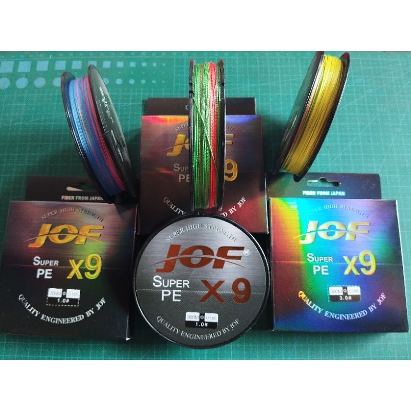 PE JOF X9 PANJANG 300 METER PE MULTICOLOR