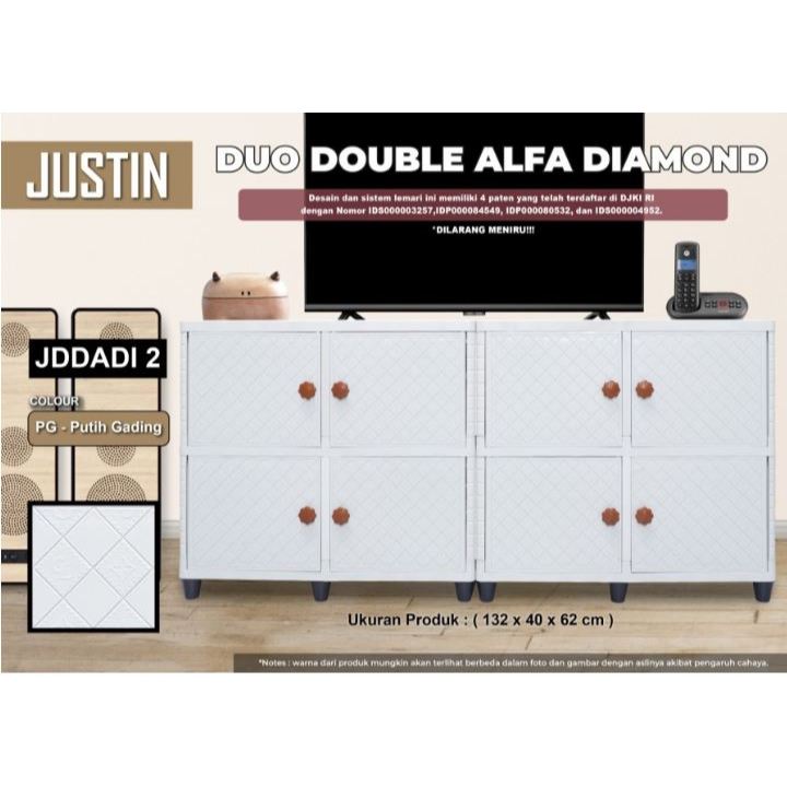 MEJA TV PLASTIK CLUB MINIMALIS PUTIH