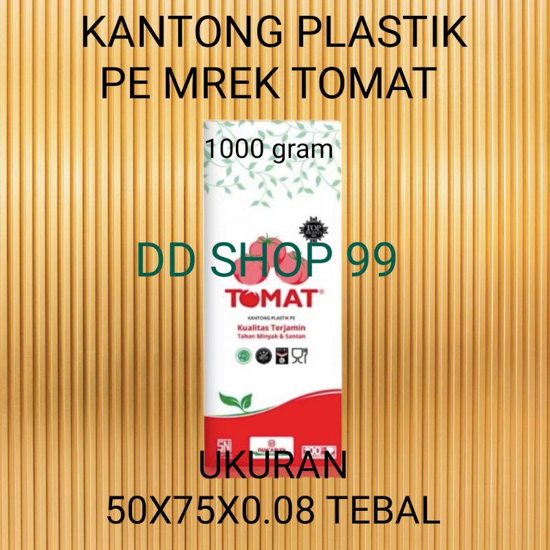 ( Varian )Kantong Plastik PE Tomat Uk 60X100X0.8/50X75X0.8( Tebal), Kantong Plastik Ikan /Plastik sa