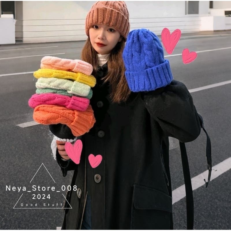 beanie hat wol/knit preloved/bekas/second