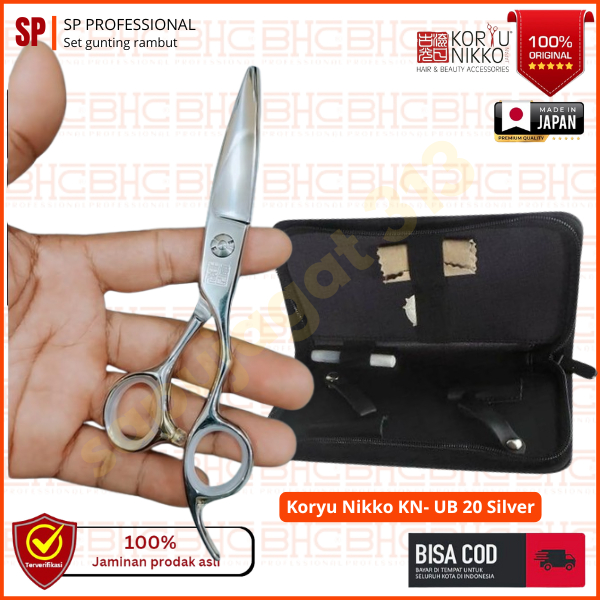 Gunting  Koryu Nikko GSI 60 selver asli japan potong penipis sasak barber salon rambut pria wanita