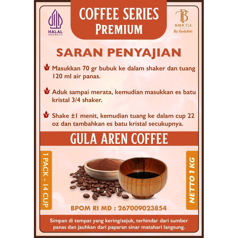 

RB BUBUK MINUMAN COFFEE GULA AREN 1 KG