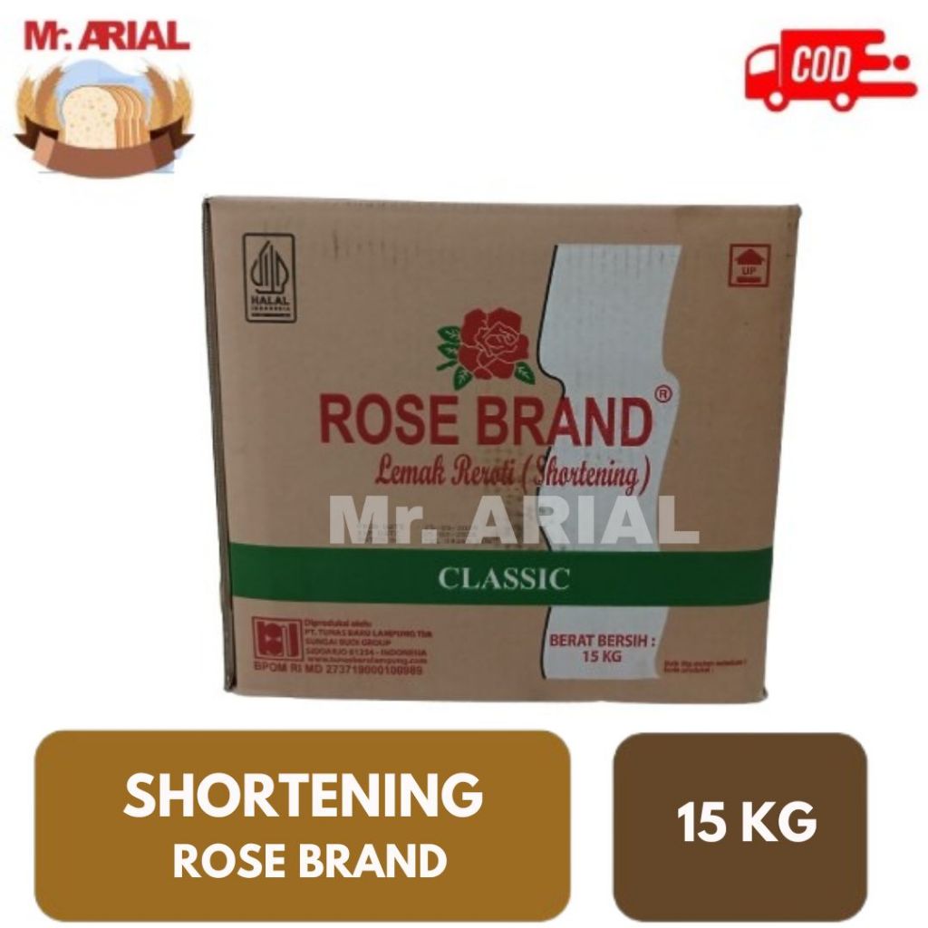 

ROSE BRAND SHORTENING 15KG / MENTEGA PUTIH 15KG