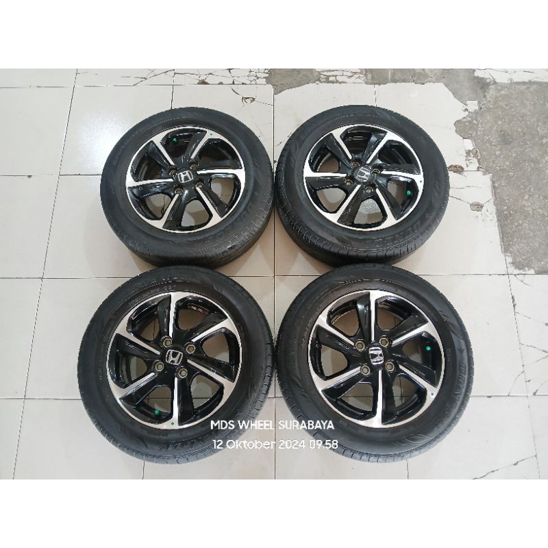 velg second copotan honda brio ring14 Baut 4x100 + Ban 175 65 r14 thn2024