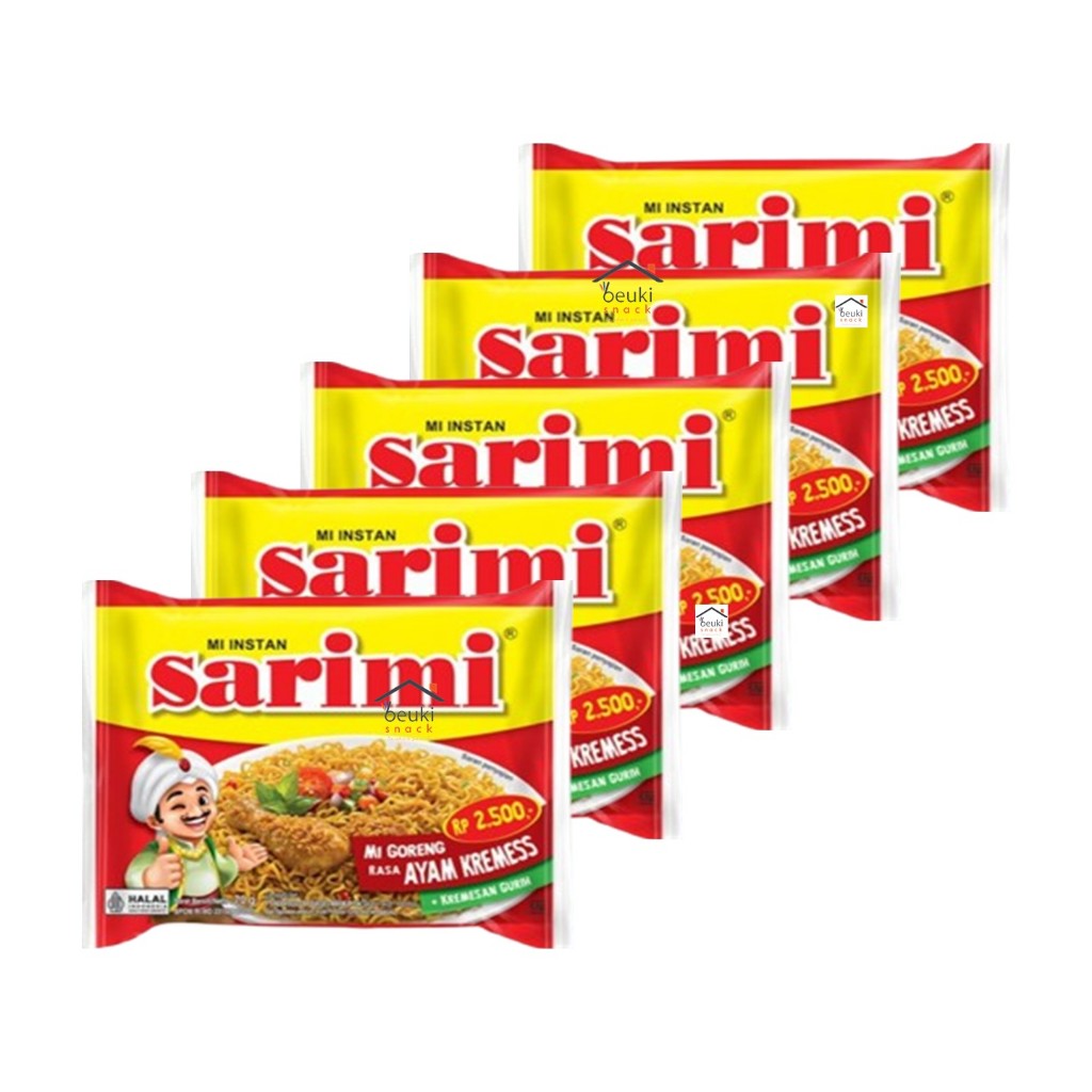 

5PCS Sarimi Ayam Goreng Kremes Mie Instan Goreng