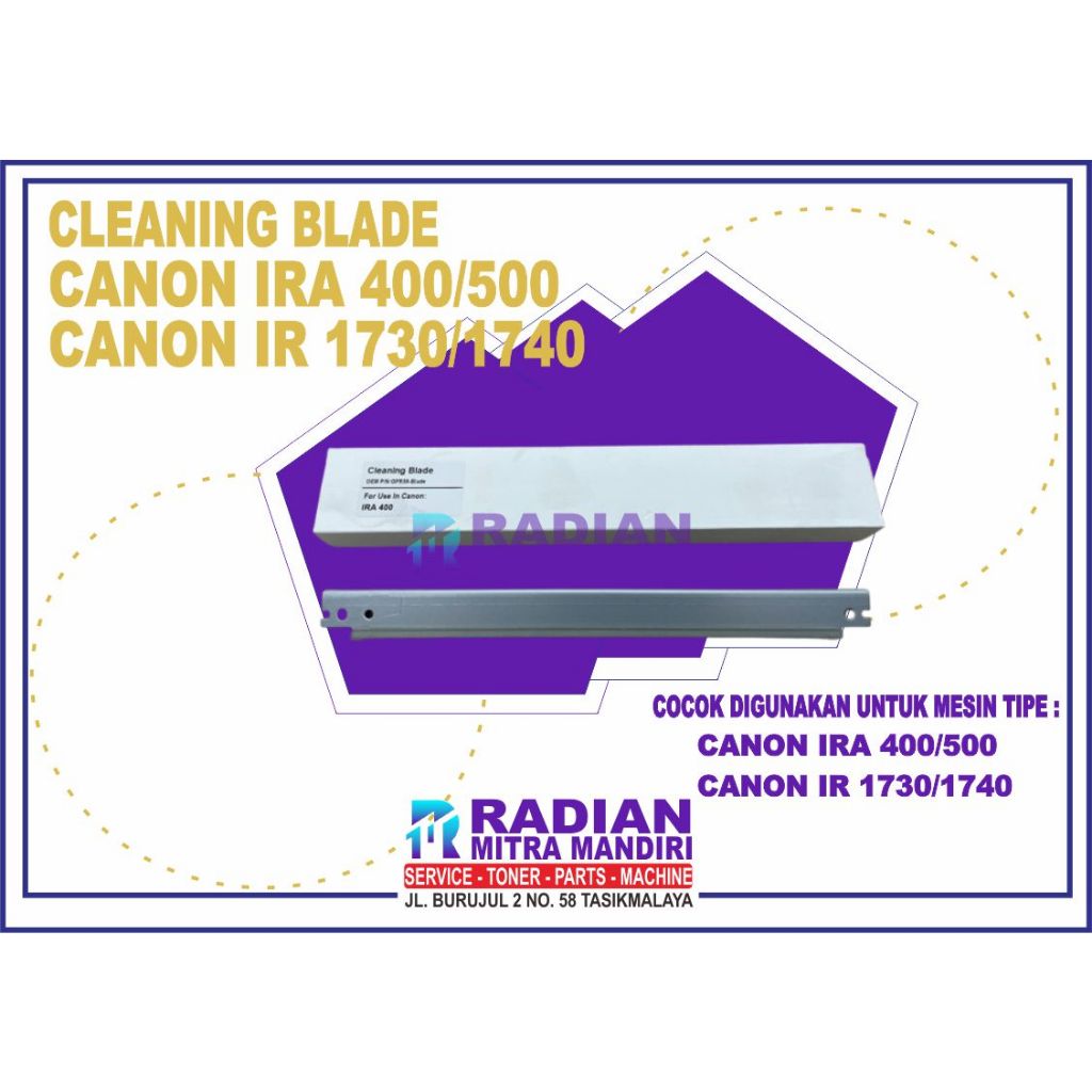 CLEANING BLADE MESIN FOTOCOPY CANON IR ADVANCE 400/500 IR 1730/1740