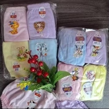( isi 3-6 Pcs) Celana Dalam Anak Perempuan Cd TyoTyo Anak Bergambar Termurah Dan Berkulitas