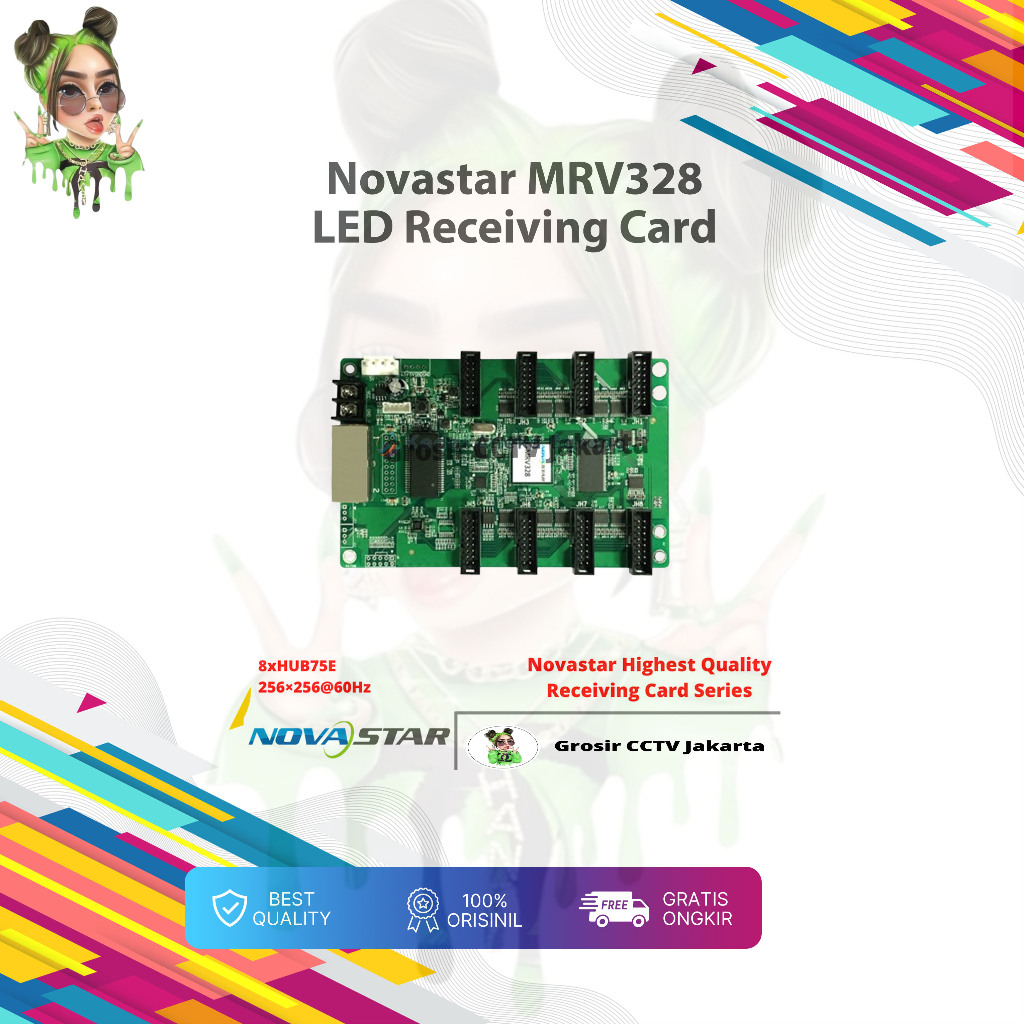 Maximus Novastar MRV328 LED Receiving Card RC Videotron 8 PORT HUB75