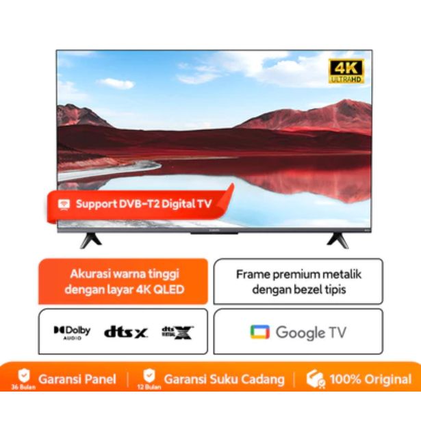 Xiaomi Google TV A Pro 65 2025 | Layar QLED 4K UHD | Smart WIFI Youtube Digital Google TV |