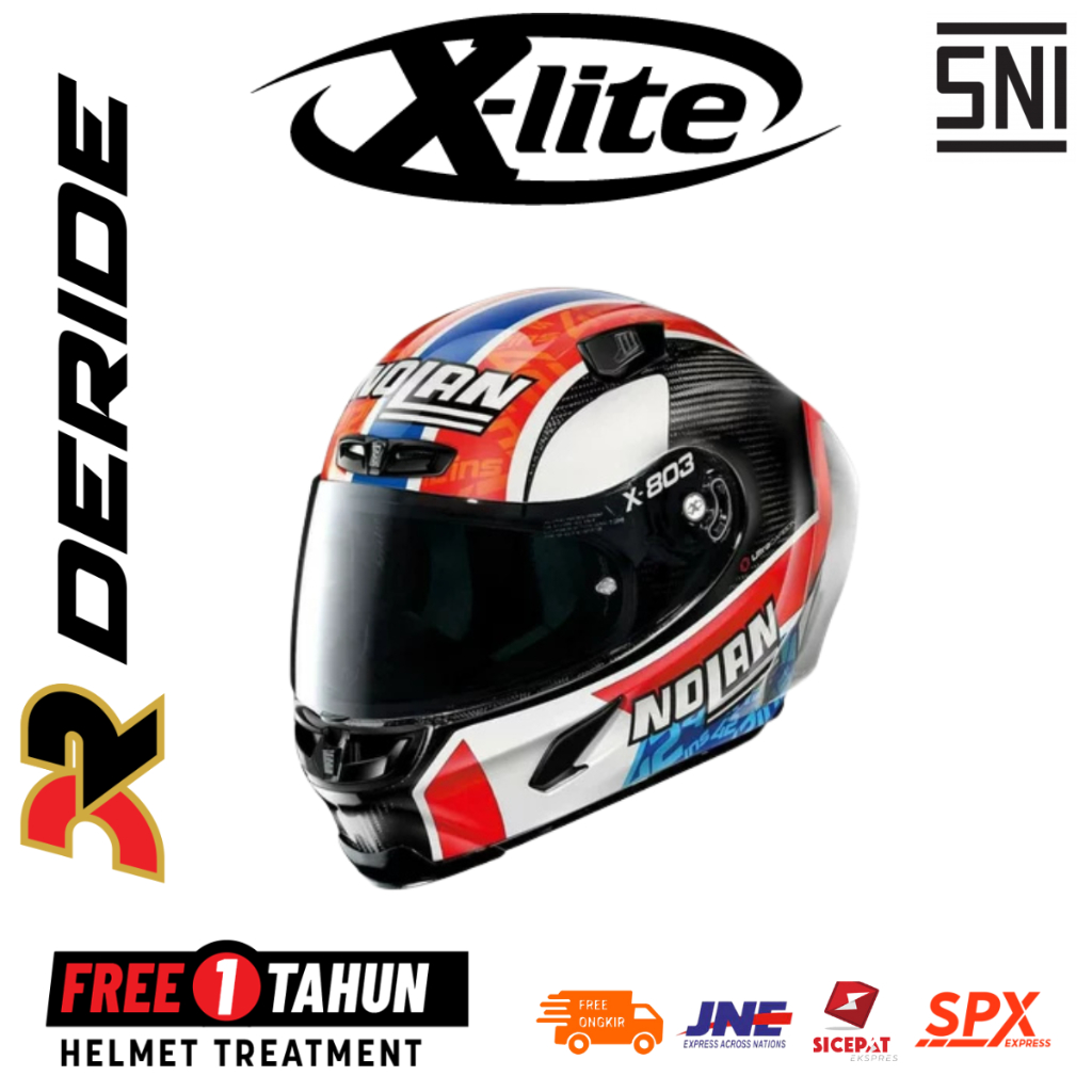 HELM XLITE X-803 RS ULTRA CARBON ALEX RINS 022 FULL FACE SNI