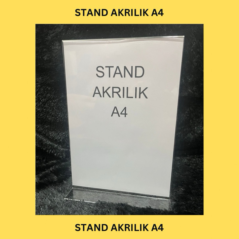 

Stand Akrilik / Tent Akrilik Holder A4 Portrait