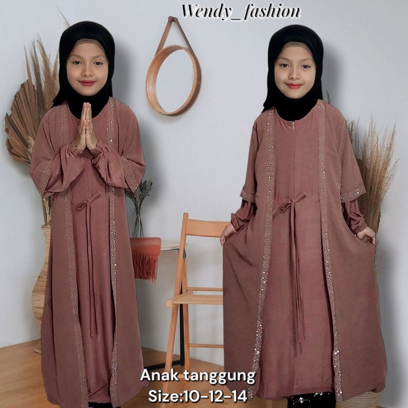 Abaya Anak Tanggung Premium