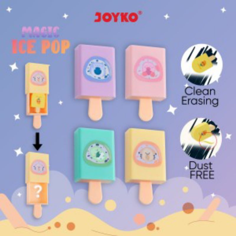 

JOYKO ER126 MAGIC ICE POP ERASER PENGHAPUS HAPUSAN PENSIL LACI SULAP