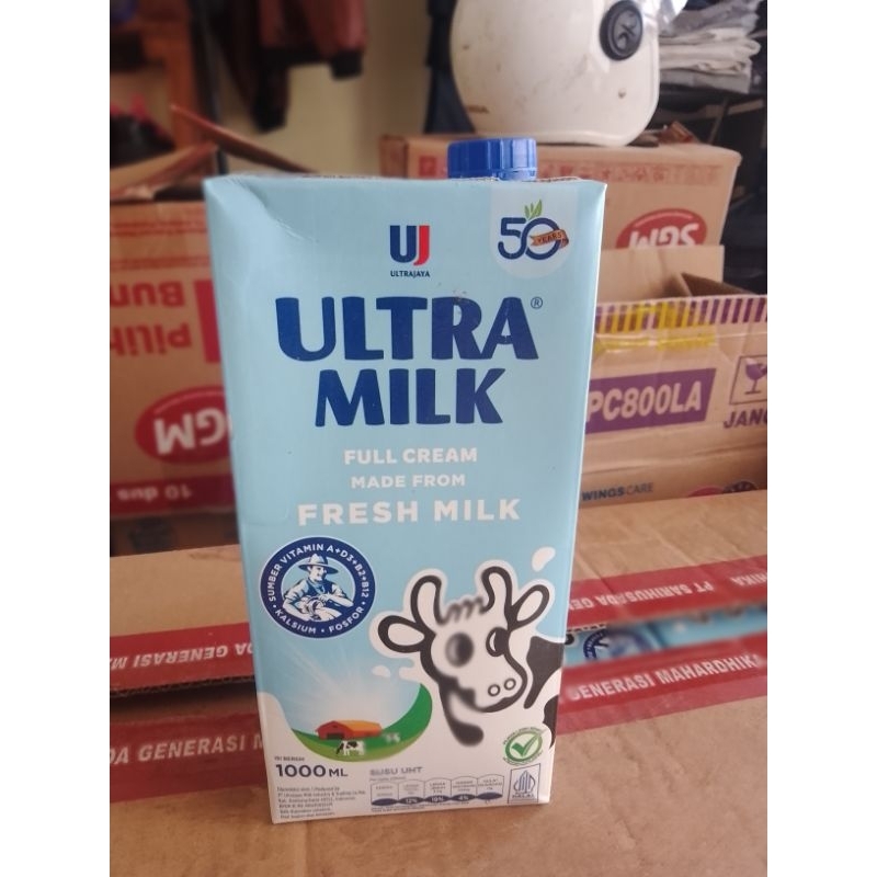 

susu ultra fullcream 1 liter exp april