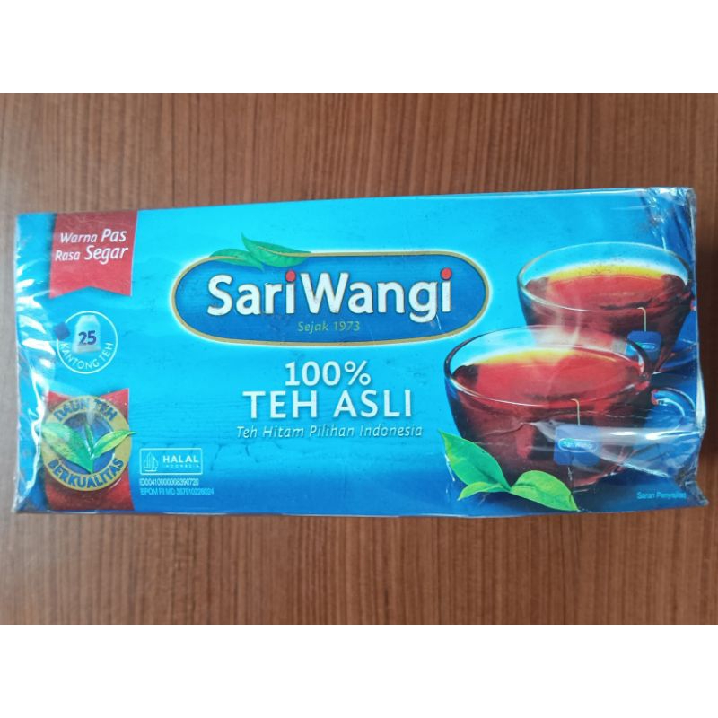 

teh sariwangi celup isi 25 kantong