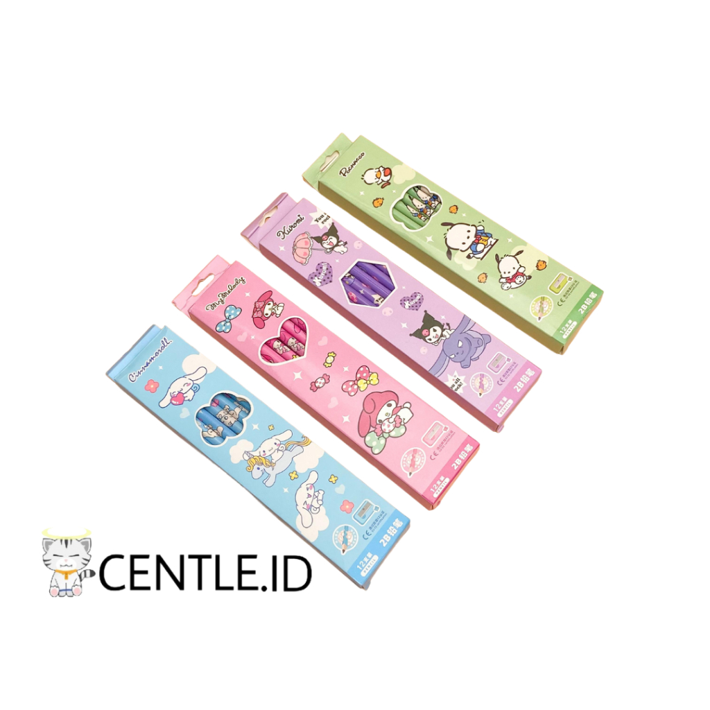 

12 PCS PENSIL 2B SANRIO PSN-1565 PENSIL KAYU SANRIO ALAT TULIS SEKOLAH MURAH TERJANGKAU