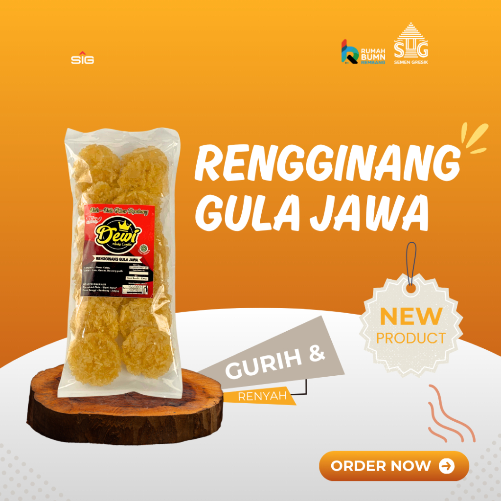 

RENGGINANG GULA JAWA DEWI