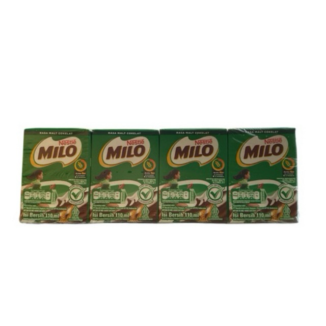 

Milo 110ml isi 4 Kotak