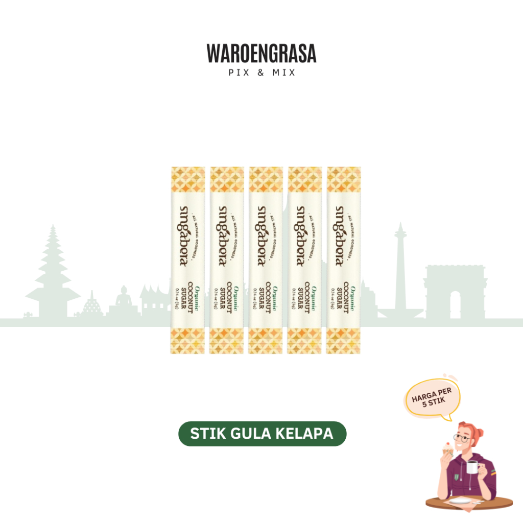

Singabera Organic Coconut Sugar - Gula Kelapa Organik - 5 Stik
