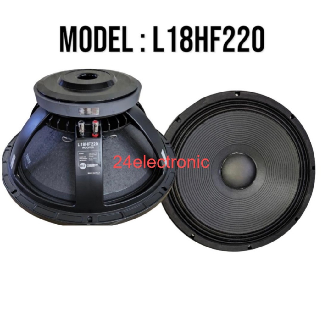 Speaker Komponen RCF L18HF220 / L 18HF220 / L18 HF220 / L18HF 220 Component Sub 18 Inchi Grade A